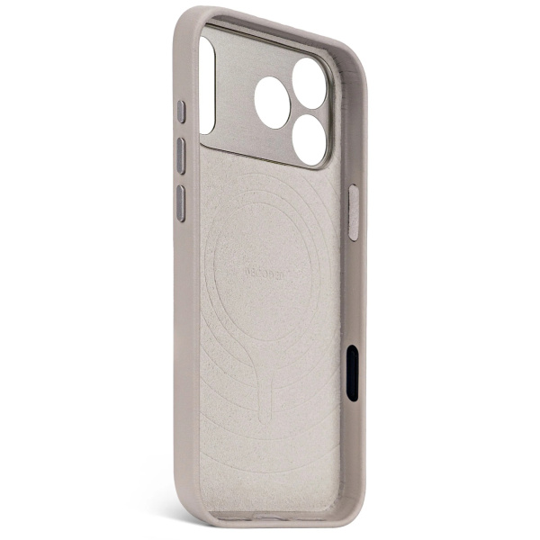 Чехол Decoded Leather Back Cover для iPhone 17 Pro (MagSafe) Solid Clay