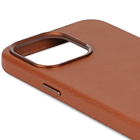 Защитный чехол Decoded Leather iPhone 15 Pro MagSafe Tan