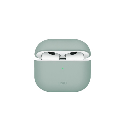 Чехол Uniq LINO Liquid Silicone для Airpods 4 Iceplant Green