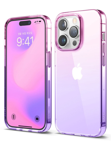 Чехол Elago для iPhone 14 Pro Aurora Case Gradient Pink/Purple