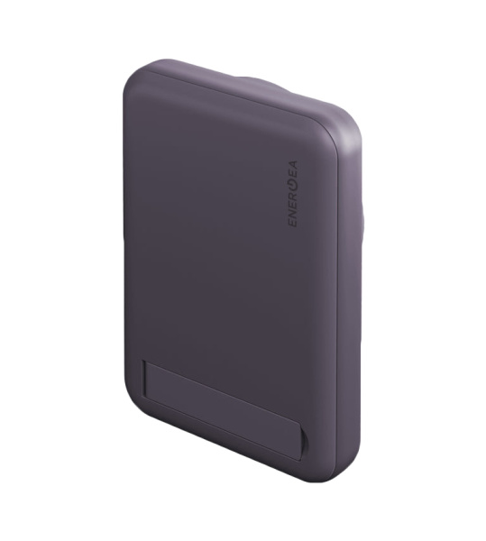Внешний аккумулятор EnergEA MagPac MINI 10.000mAh Magnetic wireless 15W USB-C 20W ultra-slim with stand Purple