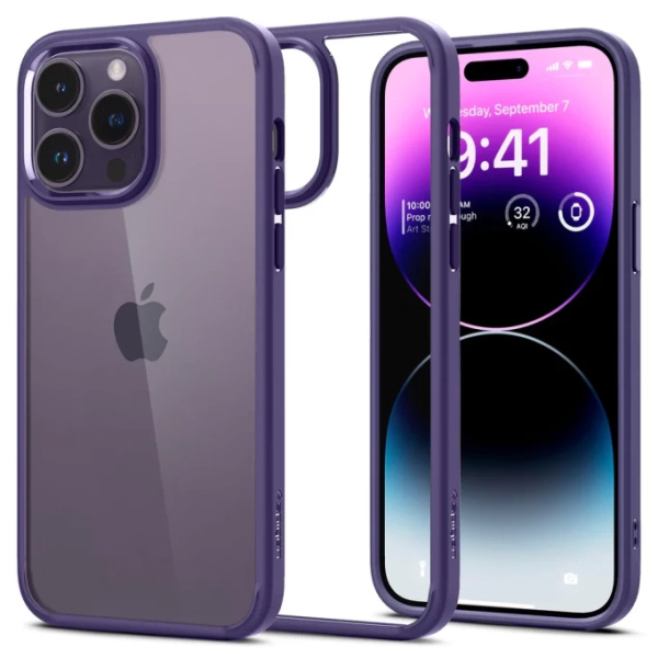 Защитный чехол Spigen Ultra Hybrid для iPhone 14 Pro Max Deep Purple