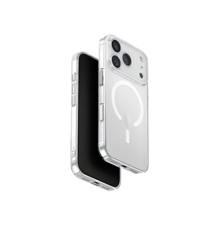 Защитный чехол UNIQ AirSuit (MagSafe) для iPhone 17 Pro Glossy Clear/White