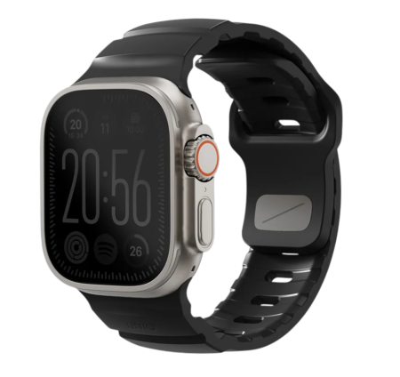 Ремешок Uniq для Apple Watch 44/45/46/49mm Alton Waterproof Silicone Midnight Black