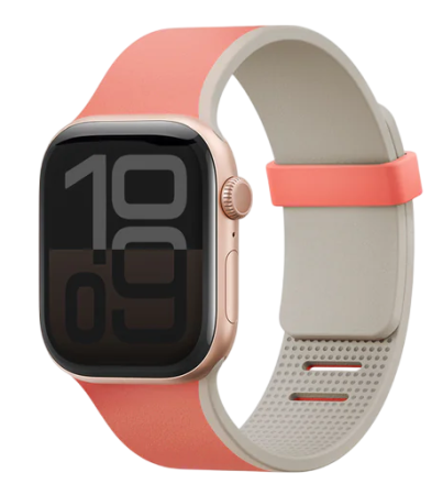 Ремешок Uniq для Apple Watch 44/45/46/49mm Revix IV Reversible Magnetic Coral Quartz / Beige