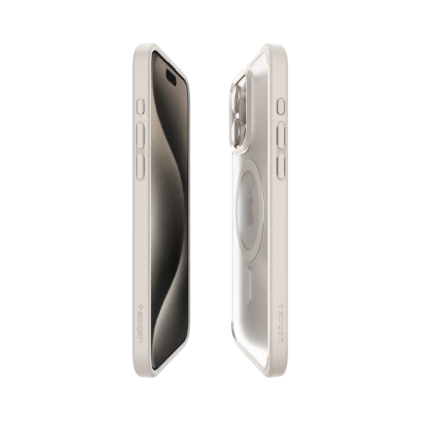 Защитный чехол Spigen Ultra Hybrid MagFit для iPhone 15 Pro Max Natural Titanium