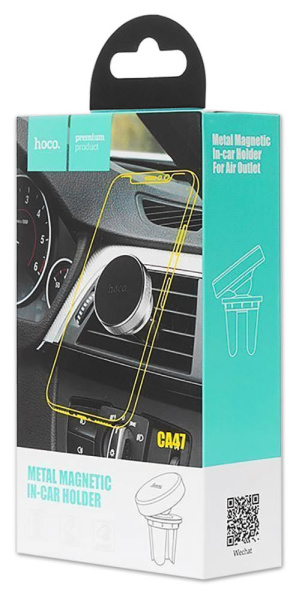 Автомобильный держатель Hoco CA47 Metal Magnetic Silver