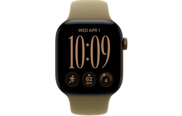 Часы Apple Watch Series 12 46mm Dark Bronze Aluminum Case with Olive Sport Band (GPS) (M/L)