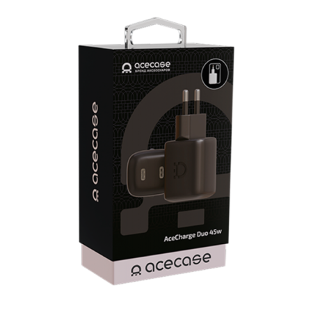 Сетевое зарядное устройство AceCase AceCharger Duo Black