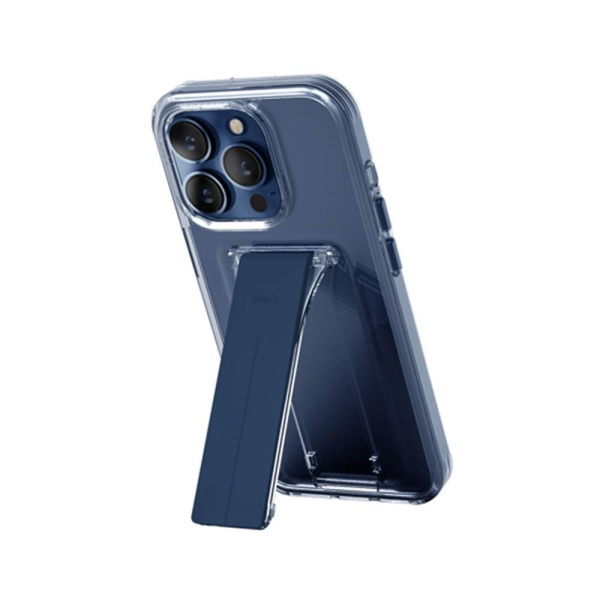 Защитный чехол Uniq Heldro Mount с подставкой для iPhone 15 Pro Max Deep Blue