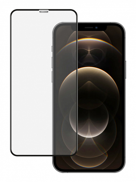 Защитное стекло для iPhone 12 Pro Max Ainy Full Screen Cover 5D 0.2мм Black
