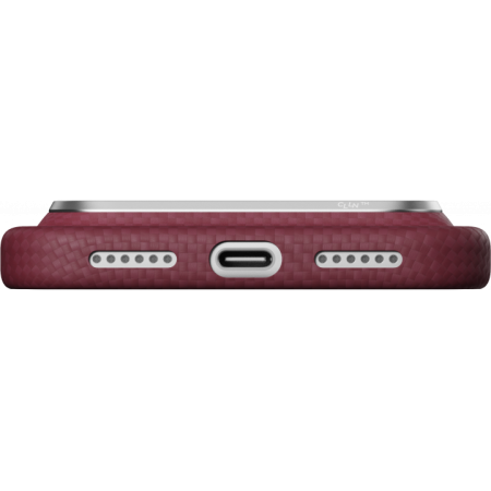 Защитный чехол Pitaka Edge (Argyle) Case для iPhone 18 Pro Max Burgundy