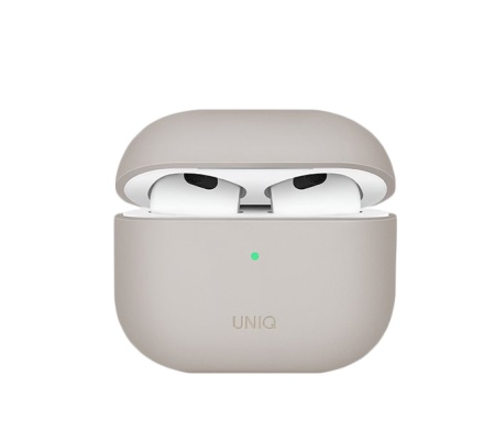 Чехол для AirPods 3 (2021) Uniq Lino Liquid Silicone Beige