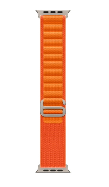 Apple Watch Ultra 49mm Titanium Case with Orange Alpine Loop Band - Small (GPS + Cellular)