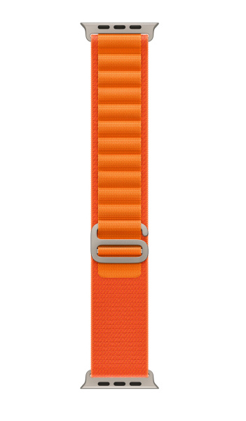 Часы Apple Watch Ultra 49mm Titanium Case with Orange Alpine Loop Band - Medium (GPS + Cellular)