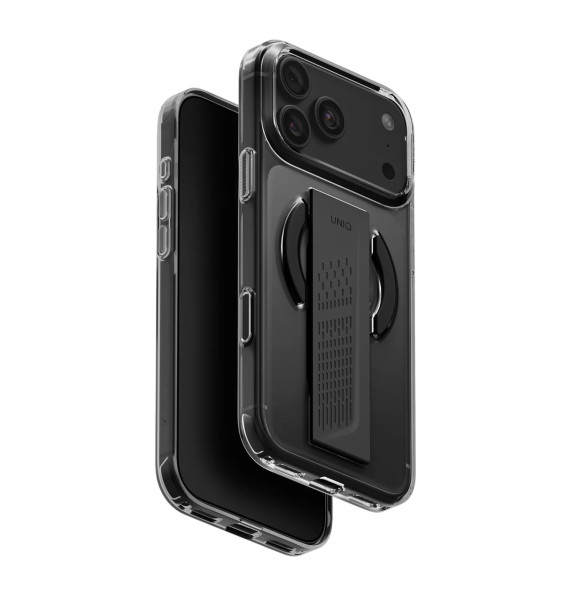 Защитный чехол Uniq для iPhone 17 Pro Max/18 Pro Max Uniq Heldro Air with FlexGrip (Magsafe) Tinted Smoke