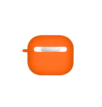 Чехол Uniq NEXO Liquid Silicone с карабином и держателем для Airpods 4 Volt Orange