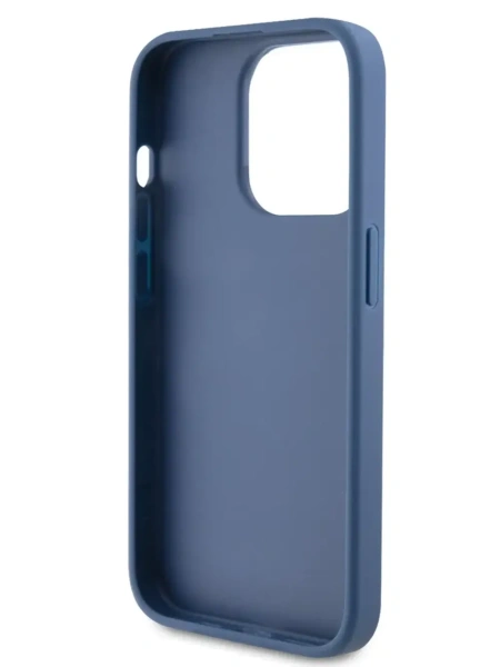 Чехол Guess для iPhone 15 Pro 4G Big metal logo Hard Blue