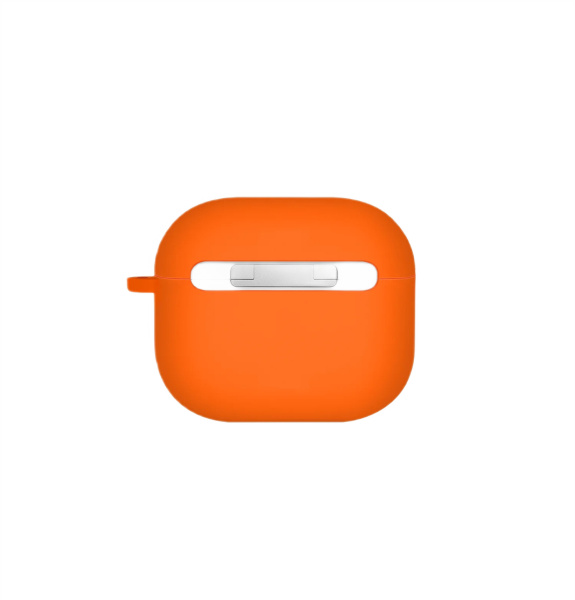 Чехол Uniq NEXO Liquid Silicone с карабином и держателем для Airpods 4 Volt Orange