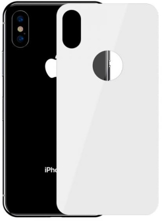 Защитное стекло Baseus Full Coverage Tempered Glass Rear Protector для iPhone Xs Max White