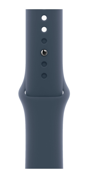 Часы Apple Watch SE (2023) 40mm Silver Aluminium Case with Storm Blue Sport Band (GPS) (размер S/M)