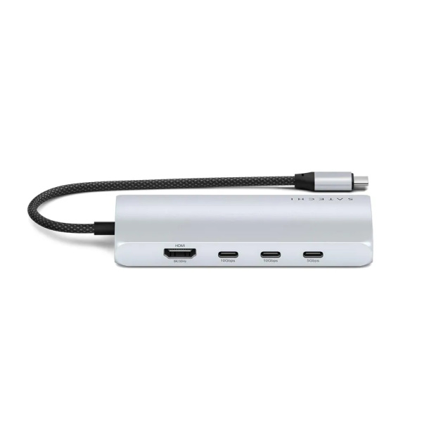 Адаптер Satechi USB-C Multiport Adapter 8K with Ethernet V3 Silver