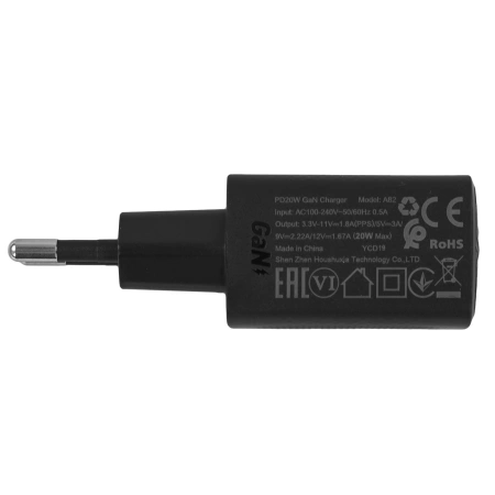 Сетевое зарядное устройство ACEFAST PD20W GaN A82 Black