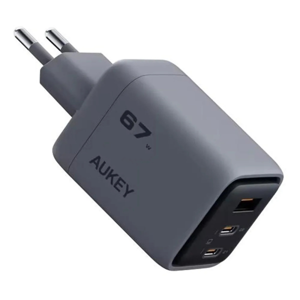 Cетевое зарядное устройство Aukey Comet Mix 67W Gray