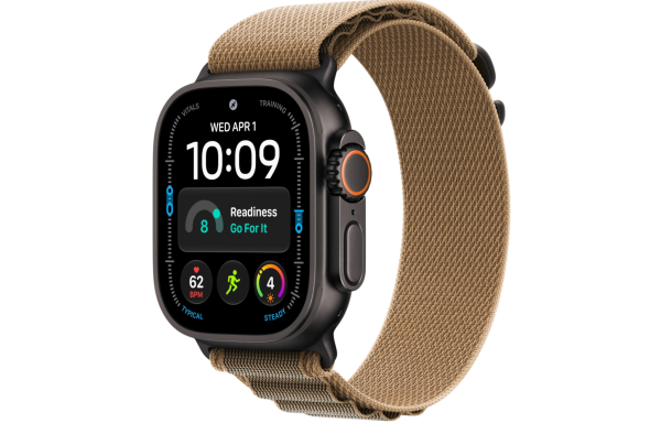 Часы Apple Watch Ultra 4 (2026) 49mm Black Titanium Case with Desert Alpine Loop - Medium (GPS + Cellular)
