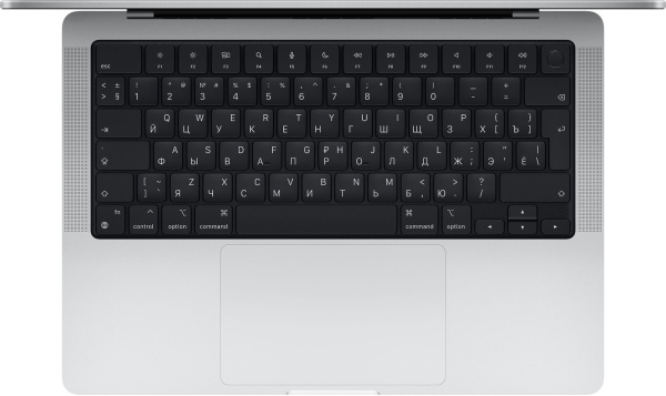 Ноутбук Apple MacBook Pro 14"  M1 Pro (8-core CPU, 14-core GPU) / RAM 16GB / SSD 512GB Silver (Серебристый) MKGR3RU/A