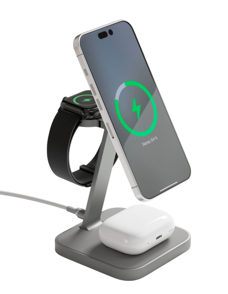 Беспроводное зарядное устройство VLP Unity Power 3in1 Natural Titanium