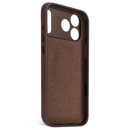 Защитный чехол Decoded Leather MagSafe Case для iPhone 17 Pro Chocolate Brown