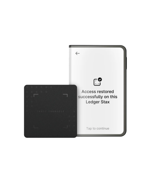 Аппаратный криптовалютный кошелёк Ledger Stax (с чехлом)