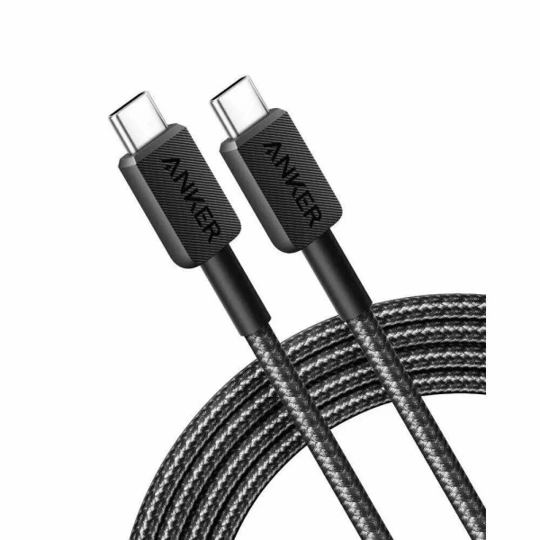 Кабель Anker 322 USB-C to USB-C 60W 90см Black