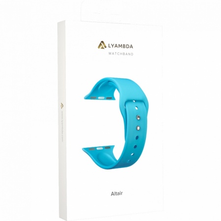 Ремешок Lyambda Altair для Apple Watch 42-45 мм Blue