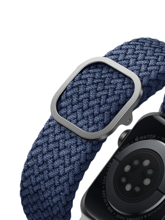 Ремешок Uniq для Apple Watch 38-41 mm ASPEN Strap Braided Blue Ремешок Uniq для Apple Watch 38-41 mm ASPEN Strap Braided Blue