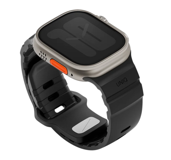 Ремешок Uniq для Apple Watch 44/45/46/49mm Alton Waterproof Silicone Midnight Black