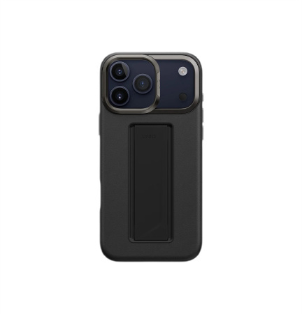 Защитный чехол Uniq для iPhone 17 Pro Max Uniq Heldro PRO Leatherette MagSafe + FlexGrip Black