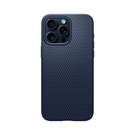 Защитный чехол Spigen Liquid Air для iPhone 15 Pro Max Navy Blue Защитный чехол Spigen Liquid Air для iPhone 15 Pro Max Navy Blue
