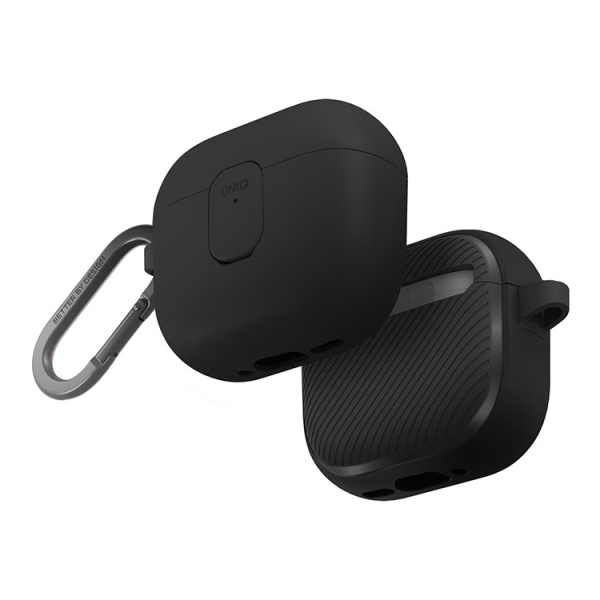 Чехол Uniq CLYDE Lock case для Airpods 4 Charcoal/Dark Grey