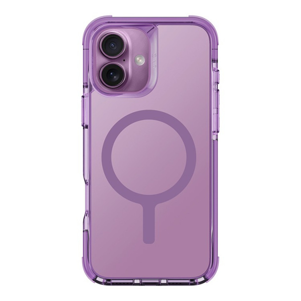 Защитный чехол Uniq для iPhone 16 Plus Combat MagSafe Grape Pink