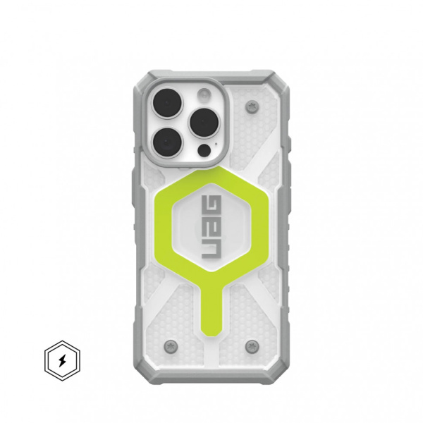 Защитный чехол UAG Pathfinder Clear Magsafe iPhone 16 Pro Active Neon