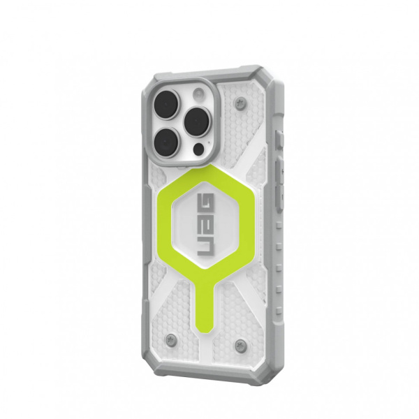 Защитный чехол UAG Pathfinder Clear Magsafe iPhone 16 Pro Active Neon