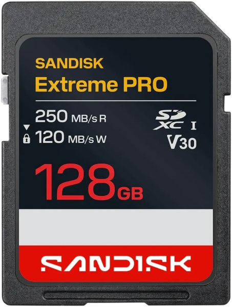 Карта памяти SD SanDisk Extreme Pro UHS-I 128GB