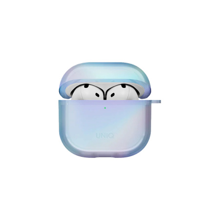 Чехол Uniq Iridescia (Holographic) для Airpods 4 Eclipse Blue