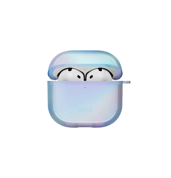 Чехол Uniq Iridescia (Holographic) для Airpods 4 Eclipse Blue