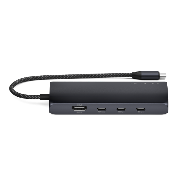 Адаптер Satechi USB-C Multiport Adapter 8K with Ethernet V3 Midnight Адаптер Satechi USB-C Multiport Adapter 8K with Ethernet V3 Midnight