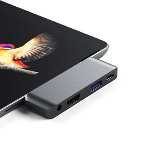 USB-концентратор Satechi Aluminum Type-C Mobile Pro Hub Space Gray ST-TCMPHM2