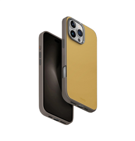 Чехол Uniq для iPhone 16 Pro Max Lyden DS с поддержкой Magsafe Canary Yellow / Flint