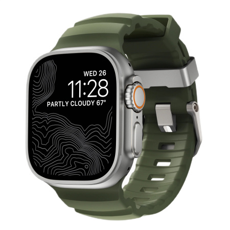 Ремешок Nomad Rocky Point Band для Apple Watch 49/45/44/42mm Forest / Natural Hardware